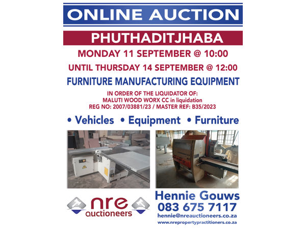 Maluti Woodworks in Liquidation Auction